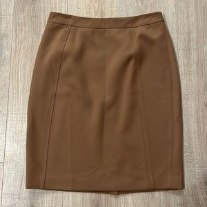 Halogen tan lined pencil skirt, size 8